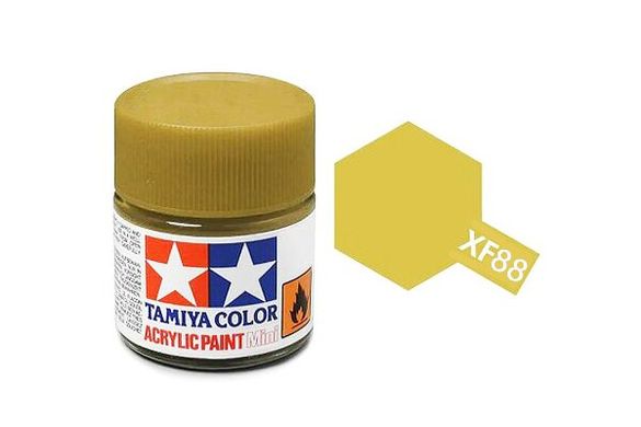 Акриловая краска XF88 темно-желтая (Dark Yellow) 10мл Tamiya 81788