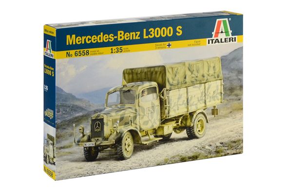 Збірна модель 1/35 військовий автомобіль Mercedes-Benz L3000 S Italeri 6558