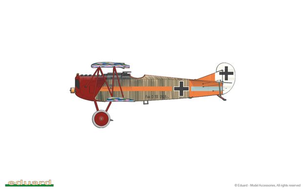 Собирательная модель 1/72 самолет Fokker Fokker! Fokker D.VII Limited Edition Eduard 2133
