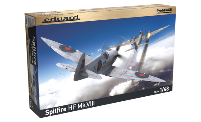 Збірна модель 1/48 гвинтовий літак Spitfire HF Mk.VIII ProfiPack Edition Eduard 8287
