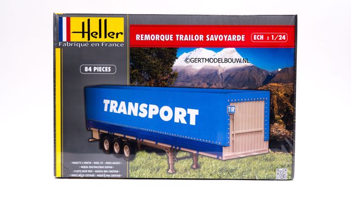 Збірна модель причепа Remorque Trailor Savoyarde Heller 80771 1:24
