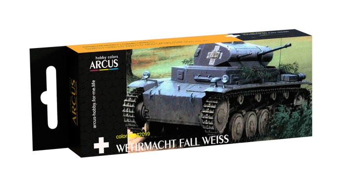 Набір емалевих фарб Wehrmacht Fall Weiß Arcus 2099