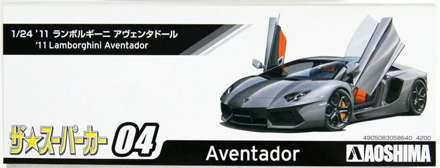 Збірна модель 1/24 автомобіль '11 Lamborghini Aventador LP700-4 Aoshima 05864