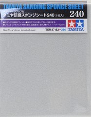 Шлифовальная губка Tamiya 87162 Polishing Sanding Sponge Sheet P240