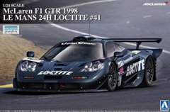 Збірна модель 1/24 автомобіль McLaren F1 GTR 1998 Le Mans 24h Loctite #41 Aoshima 007457