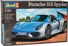 Збірна модель 1/24 автомобіля Porsche 918 Spyder Revell 07026