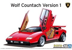 Сборная модель 1/24 автомобиль '75 Wolf Countach Ver.1 Aoshima 06336