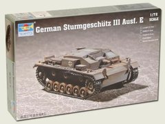 Assembled model 1/72 tank German Sturmgeschütz III Ausf. E Trumpeter 07258