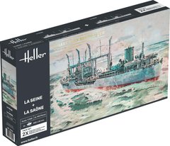 Assembly model 1/400 oil tankers La Seine and La Saone Twinset Heller 85050