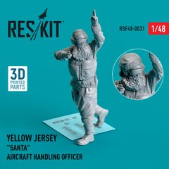 1/48 Scale Model Yellow Vests Aircraft Maintenance Officer "Santa" Reskit RSF48-0031