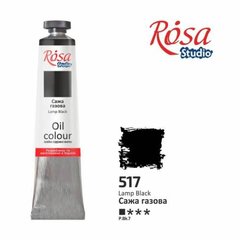 Фарба олійна, Сажа газова (517), 45мл, ROSA Studio