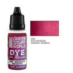 Краситель для ультрафиолетовых, эпоксидных и полиуретановых смол MAGENTA Green Stuff World 2405