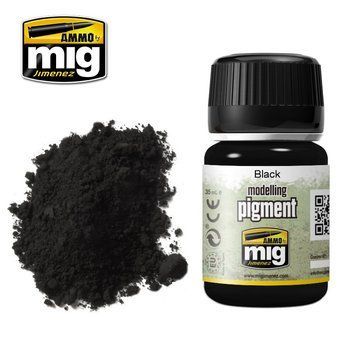 Пигмент черный Black Ammo Mig 3001
