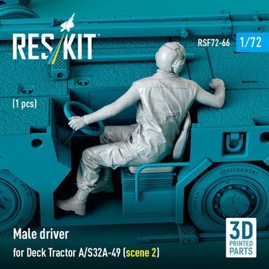 Фігура 1:72 водій для Deck Tractor A/S32A-49 Reskit RSF72-0066
