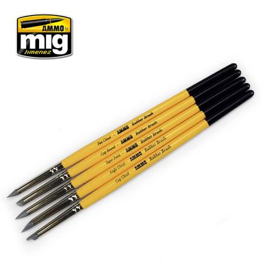 Set of rubber brushes (Rubber Brush Set) Ammo Mig 7606