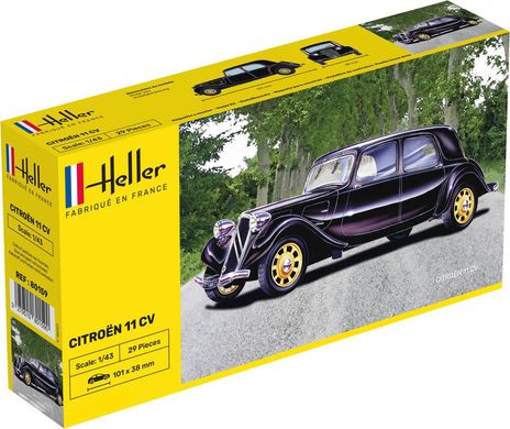 Збірна модель 1/43 автомобіль Citroën 11 CV Heller 80159