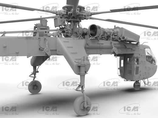 Sikorsky CH-54A Tarhe Helicopter Weapon Model, USA Heavy Helicopter (100% New Molds) ICM 53054