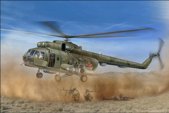 Сборная модель 1/48 вертолет Mi-8MT Hip-H Trumpeter 05815