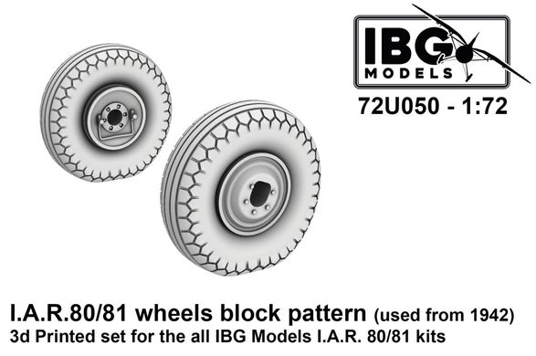 Scale model 1/72 wheels IAR-80/81 C (from 1942) (for IBG kits) IBG 72U, In stock