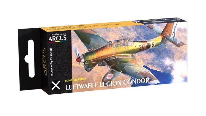 Набор эмалевых красок Luftwaffe Legion Condor Arcus 2001