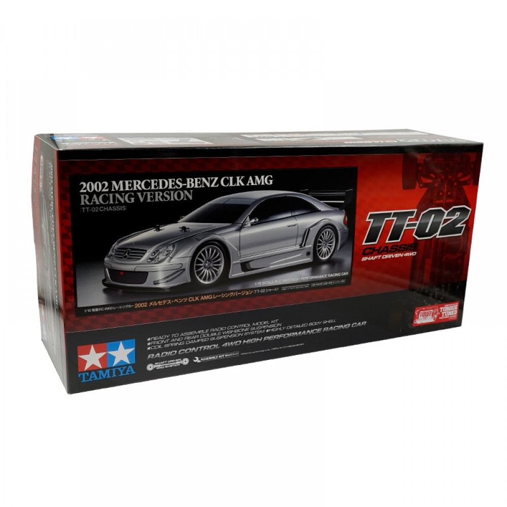 Prefab model 1/10 car 02 Mercedes-Benz CLK AMG TT-02 Tamiya 58722