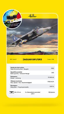 Збірна модель 1/48 англо-французький літак Jaguar GR1/GR3 Стартовий набір Heller 56427