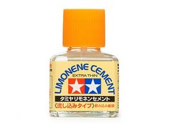 Клей модельный с запахом лимона Limonene Cement Extra Thin Tamiya 87134