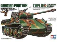 Сборная модель 1/35 танка Panther G w/Steel Wheel Tamiya 35174, 1/35