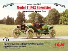 Сборная модель 1/24 Модель T 1913 "Спидстер", Американский спортивный автомобиль ICM 24015