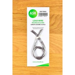 Lead wire - round Ø 0.8 mm x 250 mm (16 pcs.) Art Scale Kit ASK-200-T0065, In stock