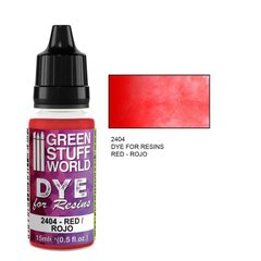 Краситель для ультрафиолетовых, эпоксидных и полиуретановых смол RED Green Stuff World 2404