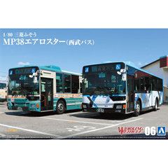 Збірна модель 1/80 пасажирський транспортний засіб Mitsubishi Fuso MP38 Aero Star Aoshima 06185