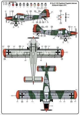 Збірна модель 1/72 літак Dornier Do 27 / CASA C-127 Heller 30304