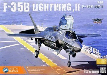 Сборная модель 1:48 самолет F-35B Lightning II Kitty Hawk 80102