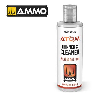 Розчинник для акрилових фарб ATOM Thinner and Cleaner (60 ml) Ammo Mig 20510