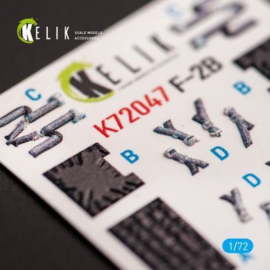 Тривимірні наклейки JASDF F-2B Fighter для комплекту FineMolds (1/72) Kelik K72047