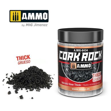 Текстура CREATE CORK Volcanic Rock Thick Вулканічний камінь товстого розміру Ammo Mig 8434