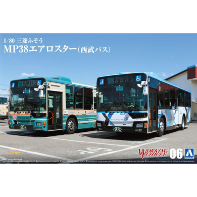 Збірна модель 1/80 пасажирський транспортний засіб Mitsubishi Fuso MP38 Aero Star Aoshima 06185