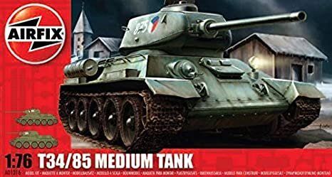 Сборная модель 1/76 советский средний танк T34/85 Tank Airfix A01316V