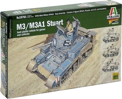 Збірна модель танка M3 Stuard Light Italeri 15761 1:56