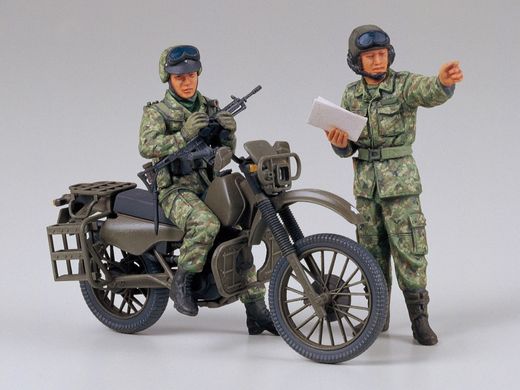 Сборная модель 1/35 мотоциклетный набор наземных сил самообороны Японии Tamiya 35245