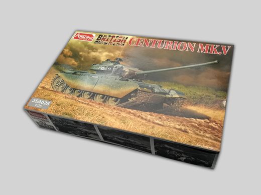 Assembled model 1/35 tank British Main Battle Tank Centurion MK.V Amusing Hobby 35A028