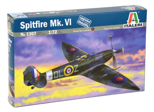 Збірна модель 1/72 літак Spitfire Mk. VI Italeri 1307