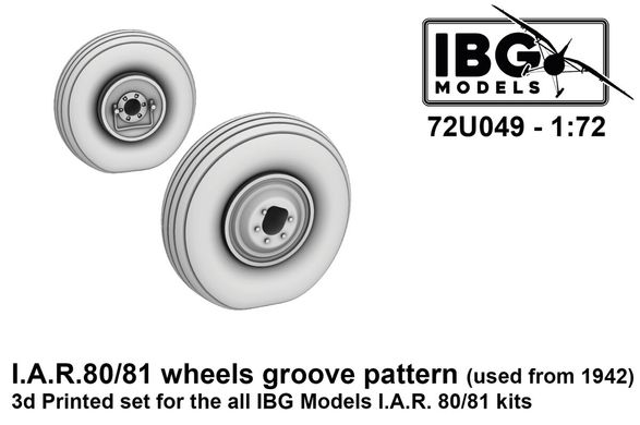 1/72 scale model wheel (grooved) IAR-80/81 C (used since 1942) (for IBG kits) IBG 72U049, In stock