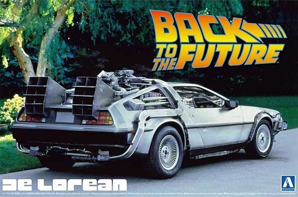 Сборная модель 1/24 автомобиль DeLorean из фильма "Назад в будущее" Back To The Future Aoshima 05916