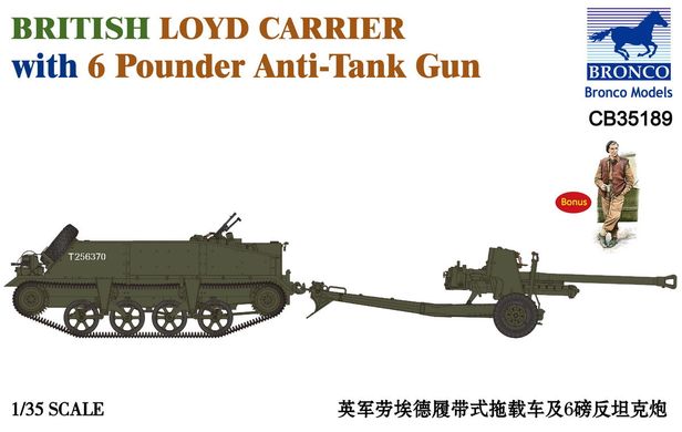 1/35 British Lloyd Carrier with Bronco 6-pounder Anti-Tank Gun CB35189