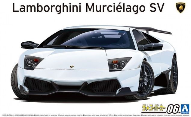 Збірна модель 1/24 автомобіль '09 Lamborghini Murcielago SV Aoshima 05901