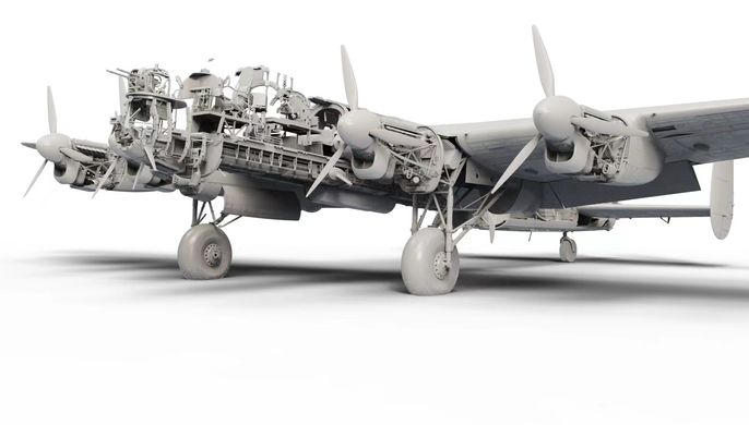 Prefab model 1/32 bomber Avro Lancaster B.Mk.I/III w/Full Interior Border Model BF-010