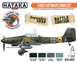 Set of Nitro Paints for the Early Luftwaffe, 4x17ml Hataka Hobby HTK-CS02