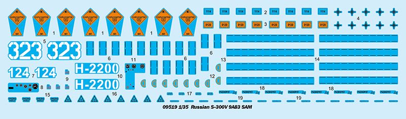 Збірна модель 1/35 ракетна установка С-300В 9А83 Trumpeter 09519